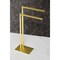 Kingston Brass Pedestal Dual Towel Rack, Brushed Brass SCC8007 - alternate 2